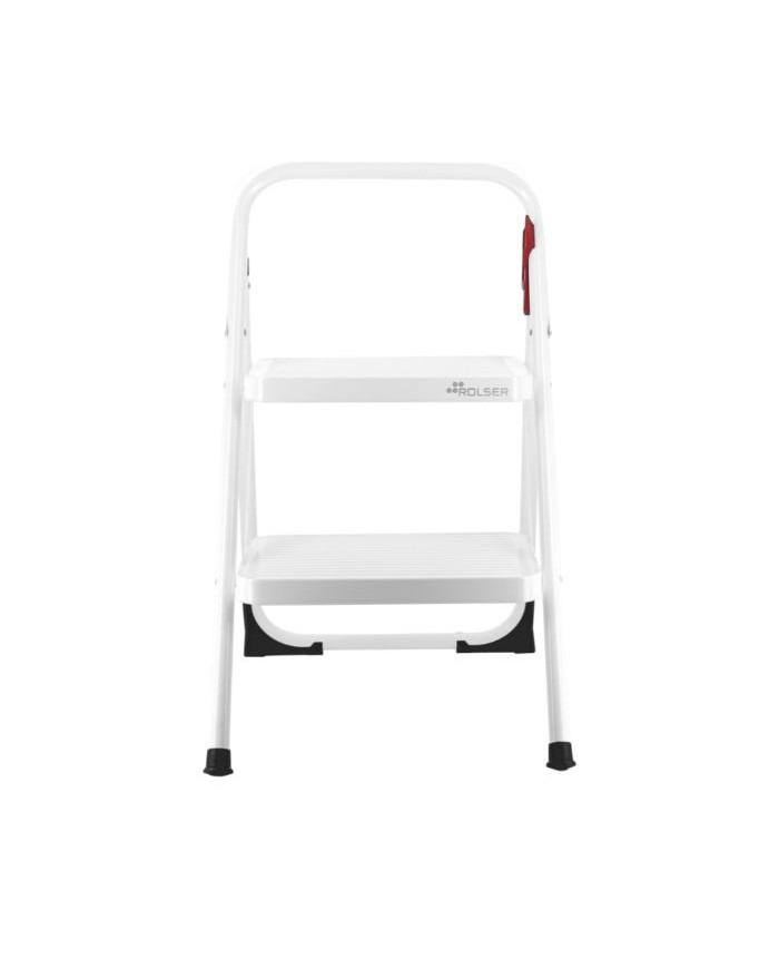TABURETE ROLSER 2 PELDAÑOS M10 BLANCO