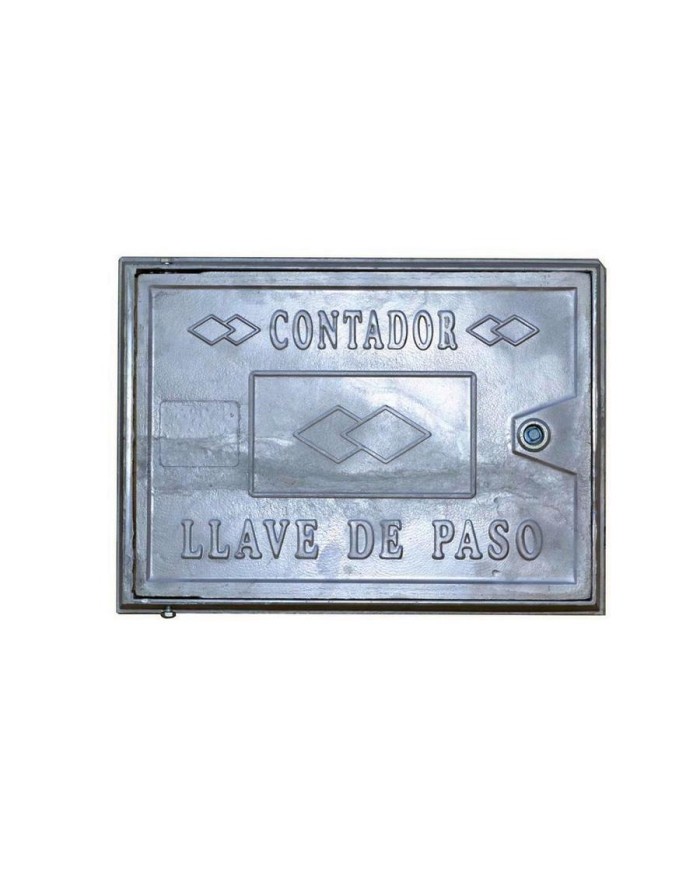 TAPA CONTADOR AGUA ALUMINIO 25X35