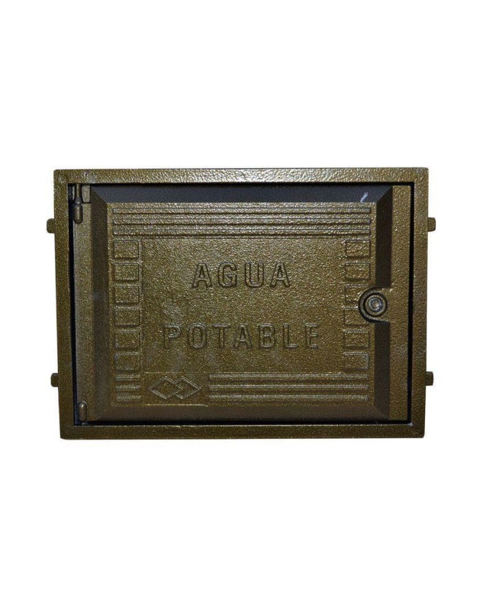 TAPA CONTADOR AGUA ALUMINIO CORDOBA ORO 28'5X38'5