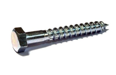 TIRAFONDO CABEZA HEXA.  7 X 50 ZINCADO