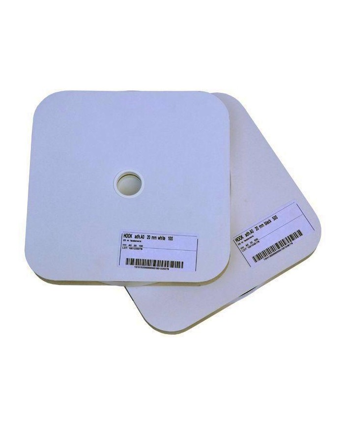 VELCRO CINTA ADHESIVA 20MM HEMBRA BLANCO ROLLO 25MTS