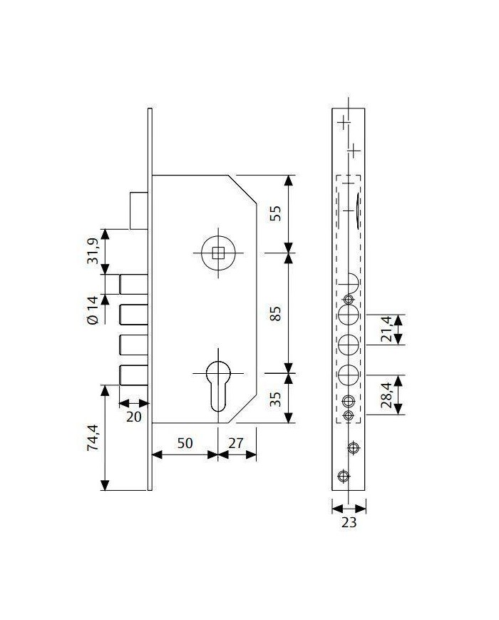 CERRADURA TESA R-100 B566E
