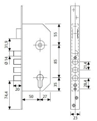 CERRADURA TESA R-100 B566E