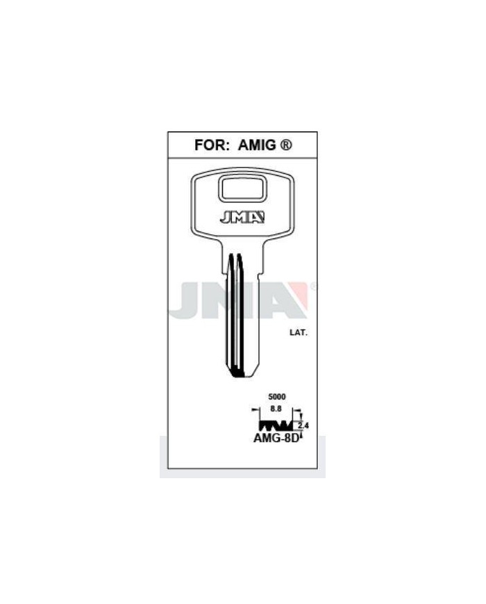 LLAVES BRUTO SEGURIDAD AMG-8D    LATON