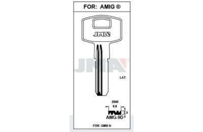LLAVES BRUTO SEGURIDAD AMG-9D    LATON