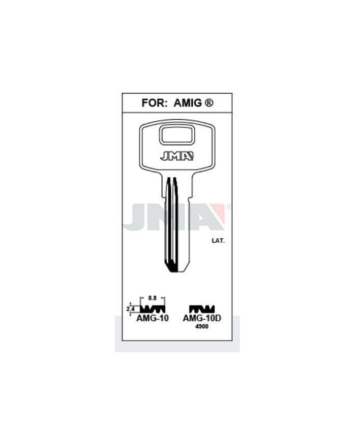 LLAVES BRUTO SEGURIDAD AMG-10D   LATON