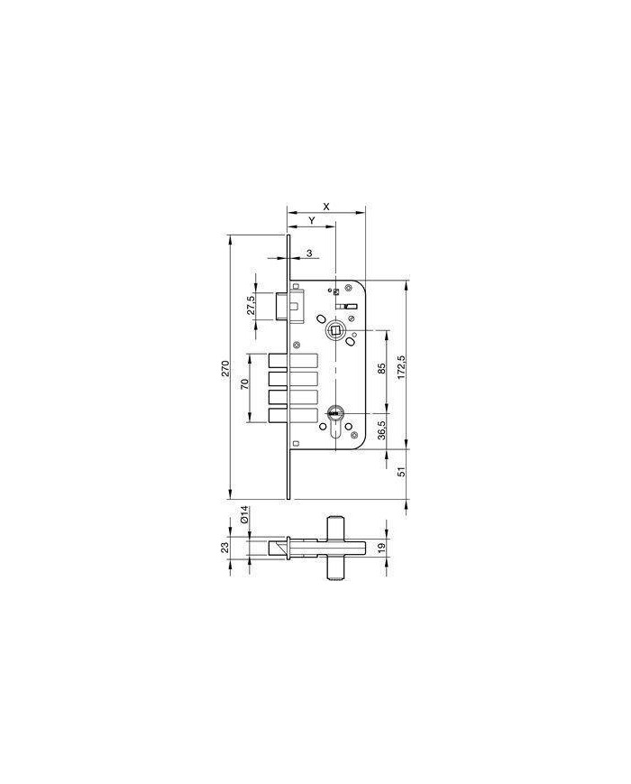 CERRADURA YALE Nº8912-80 FN HS6