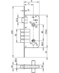 CERRADURA YALE Nº8912-80 FN HS6