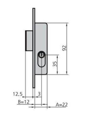 CERRADURA CVL 1963-A/5 C-L