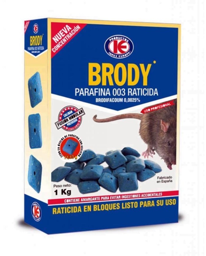 RATICIDA BRODY OVULOS 300 GRS.