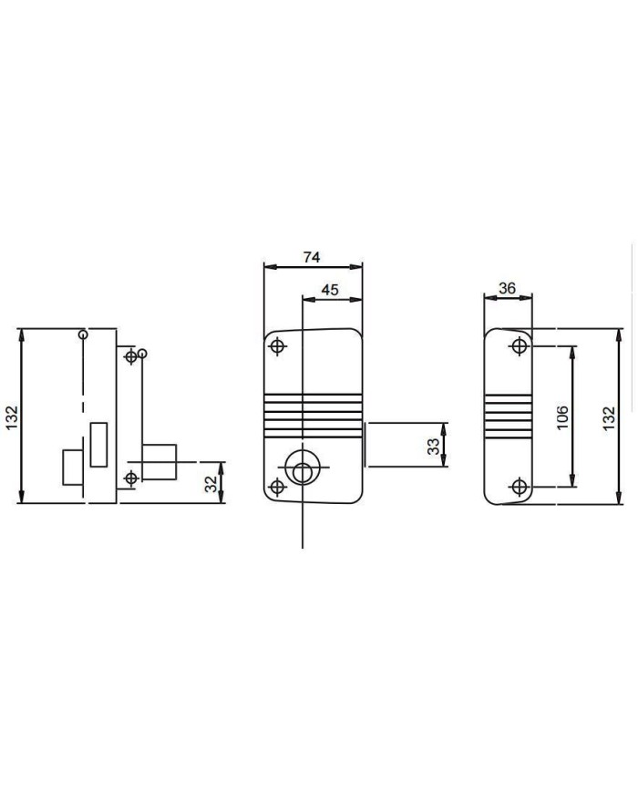 CERRADURA ISEO MODELO 495018450 DERECHA