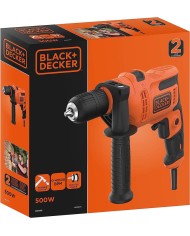 TALADRO PERCUTOR 500W BLACK&DECKER 500W BEH200-QS