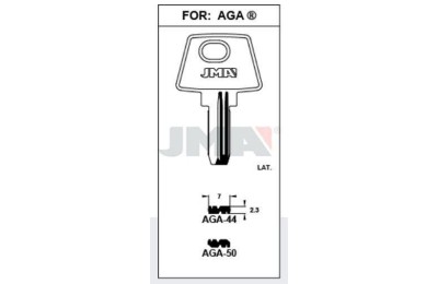 LLAVES BRUTO SEGURIDAD AGA-44    LATON