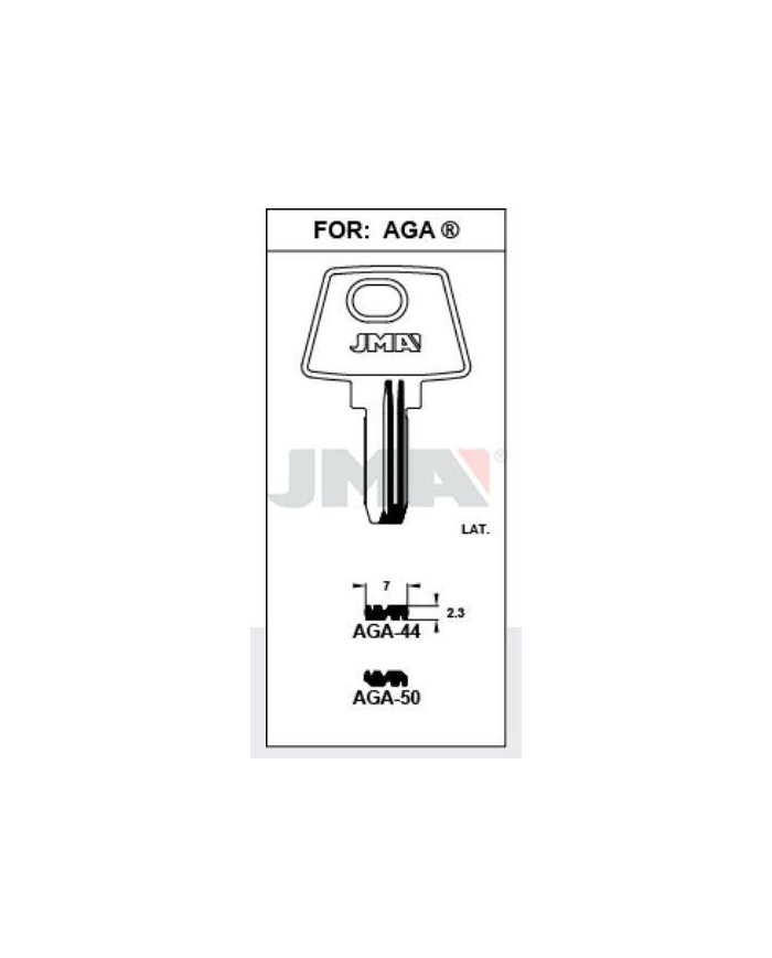 LLAVES BRUTO SEGURIDAD AGA-44    LATON
