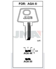 LLAVES BRUTO SEGURIDAD AGA-12    LATON