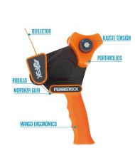 MAQUINA PRECINTAR PISTOLA NARANJA FSK