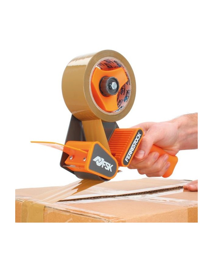 MAQUINA PRECINTAR PISTOLA NARANJA FSK