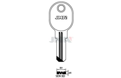 LLAVES BRUTO SEGURIDAD SER-3D    LATON