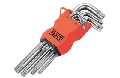 LLAVE TORX LARGA INVIOLABLE ALYCO 9PZS.