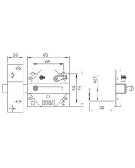 CERROJO IFAM LATON CS88L-M50