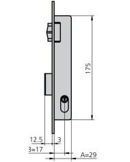 CERRADURA CVL 1975/5 C-L