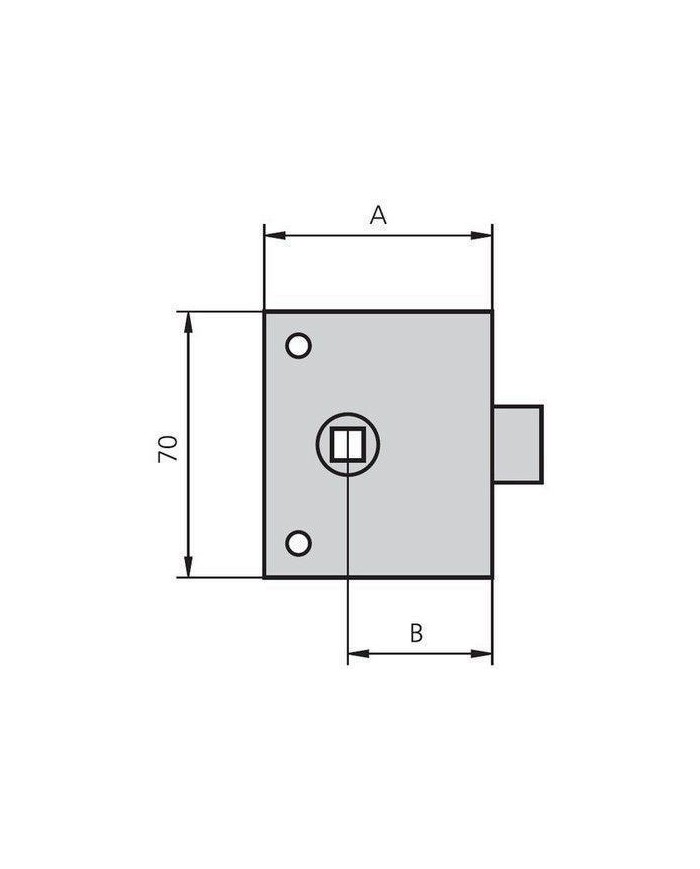 PICAPORTE CVL ESMALTADO 234-50-1