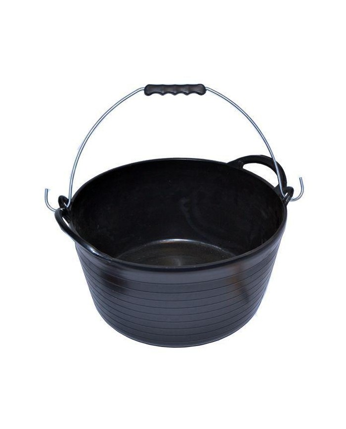 CAPAZO PLASTICO 12LTS. NEGRO SIN ASA PROMO