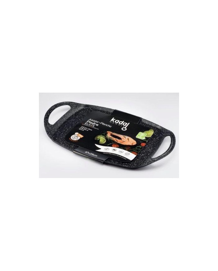 GRILL PLANCHA 36X23'5CMS. PIEDRA BLACK KADAL
