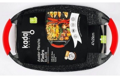 GRILL PLANCHA 36X23'5CMS. PIEDRA BLACK KADAL