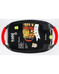 GRILL PLANCHA 36X23'5CMS. PIEDRA BLACK KADAL
