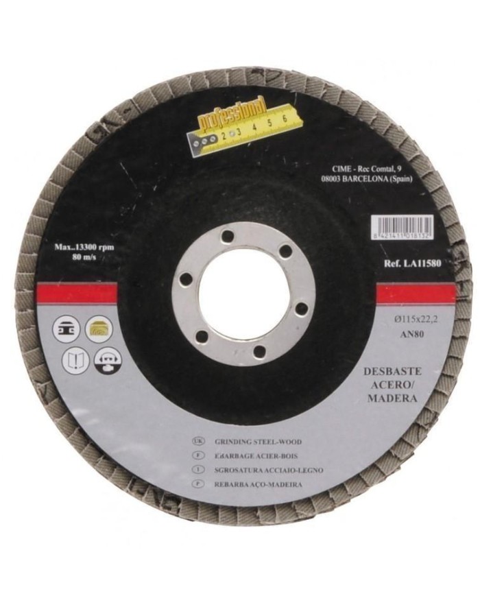 DISCO LAMINAS METAL MEDID LA-115-AN80 115MM