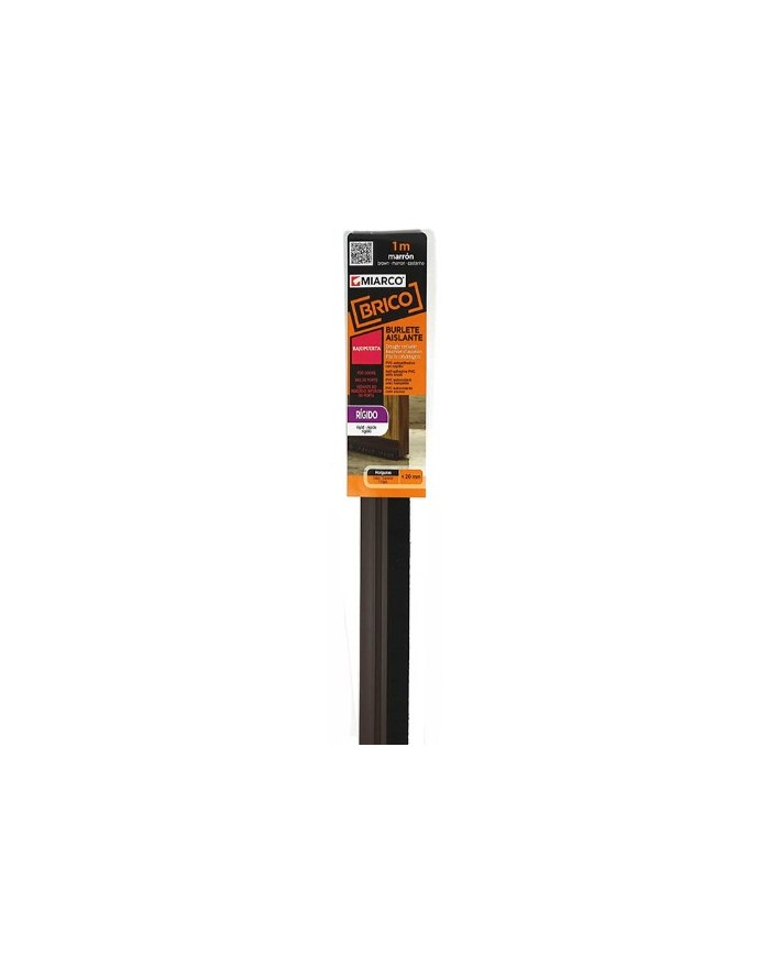 BURLETE B/PUERTA RIGIDO MIARCO MARRON 1M