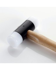 MARTILLO BOCA NYLON 28 MM. MANGO MADERA ALYCO