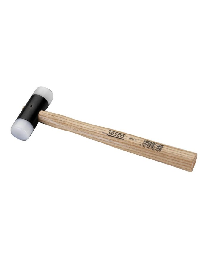 MARTILLO BOCA NYLON 44 MM. MANGO MADERA ALYCO