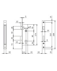 CERRADURA ISEO MODELO 741-20 CIL PERFIL L/LARGA