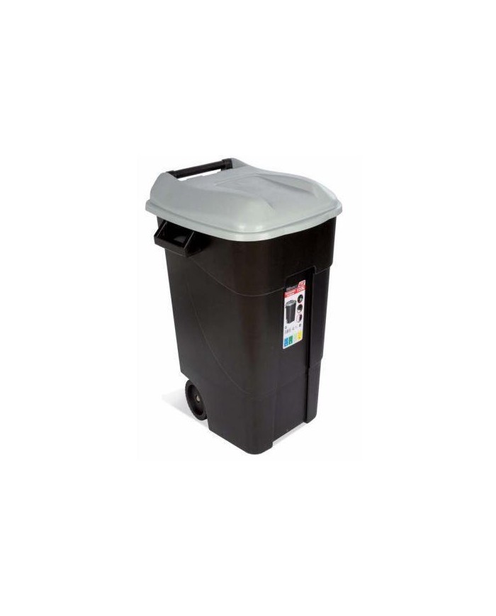 CONTENEDOR TAYG GRIS C/RU+PEDAL 120LTS.