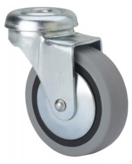 RUEDA GIRATORIA TW0157 601-060-4 GRIS CON GOMA