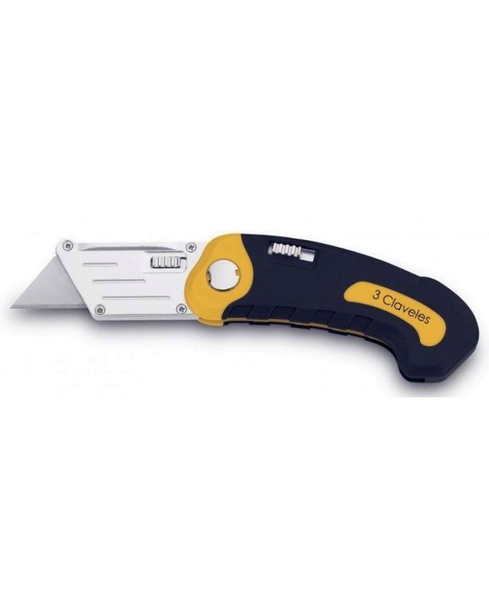 CUTTER 3 CLAVELES NAVAJA PLEGABLE 10CMS (215)