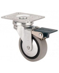 RUEDA GIRATORIA TW0157 601-060-4 GRIS CON GOMA