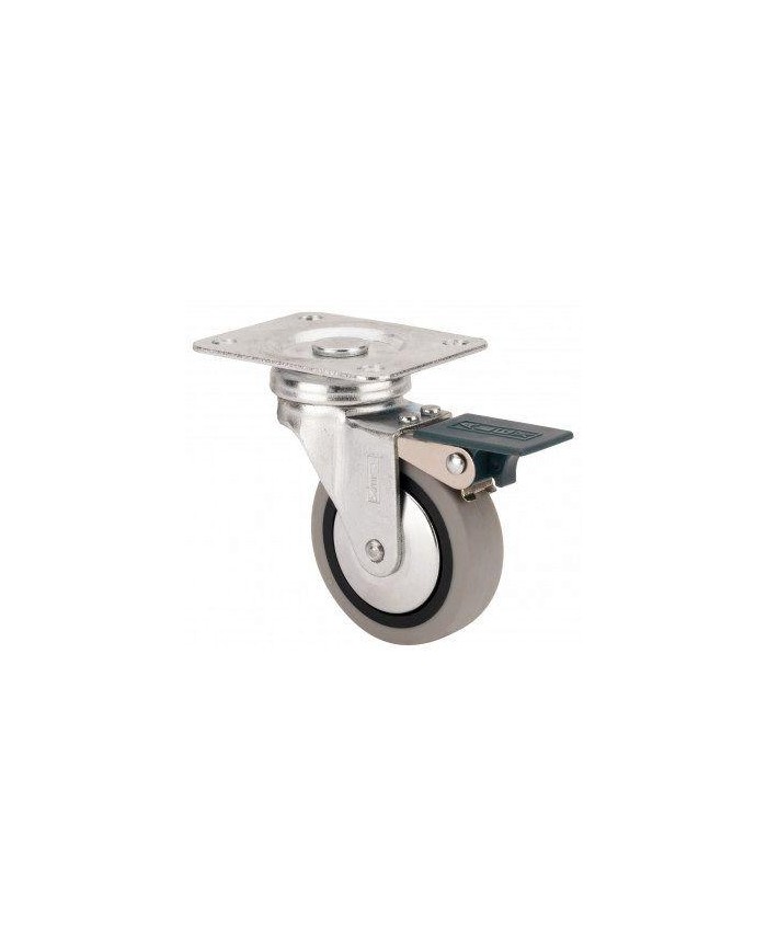 RUEDA GIRATORIA TW0160 601-060-3 GRIS CON FRENO