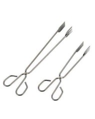 TENACILLA CARNE INOXIDABLE 30CM CON PALA NYLON