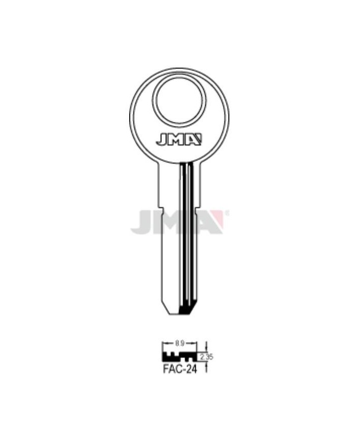 LLAVES BRUTO SEGURIDAD FAC-24    LATON