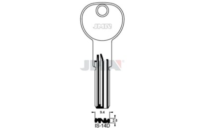 LLAVES BRUTO SEGURIDAD IS-14D    LATON