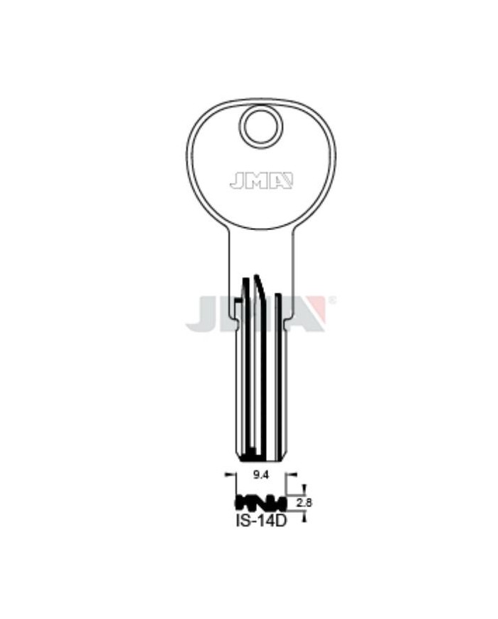 LLAVES BRUTO SEGURIDAD IS-14D    LATON