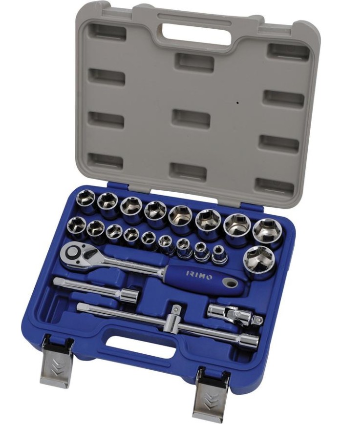 MALETIN LLAVE VASO 1/2 IRIMO (23 PZAS.) 129-23