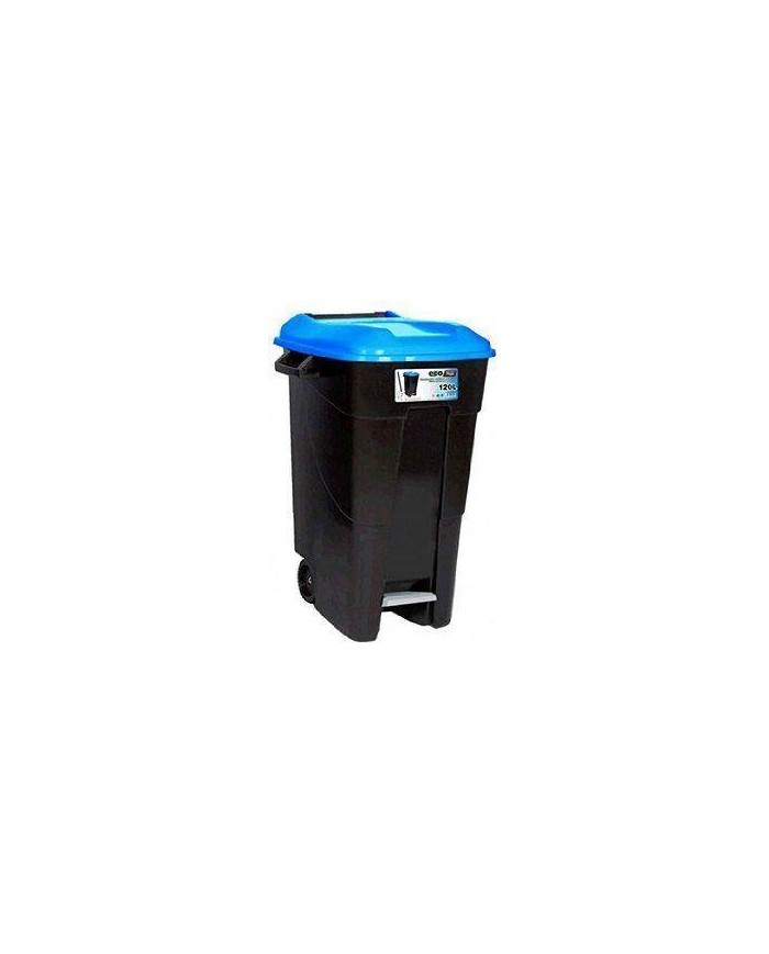 CONTENEDOR TAYG AZUL C/RU+PEDAL 120LTS.