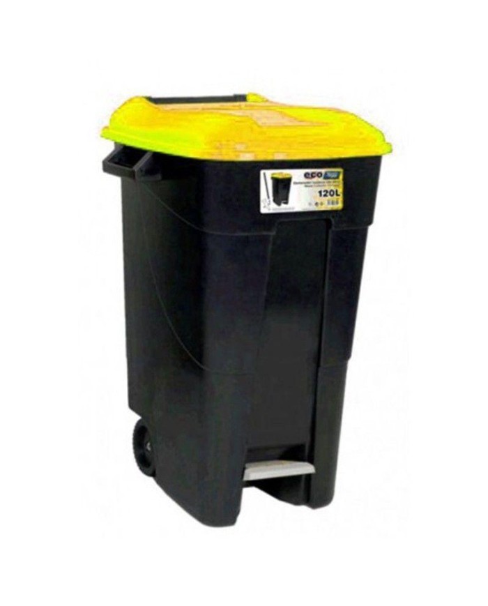 CONTENEDOR TAYG AMARILLO C/RU+PEDAL 120L