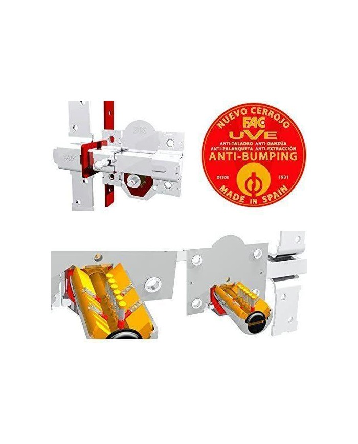 CERROJO FAC DORADO 946-RP-80 UVE