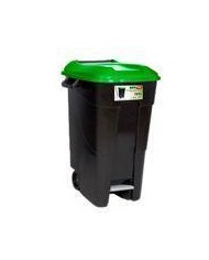 CONTENEDOR TAYG VERDE C/RU+PEDAL  80LTS.