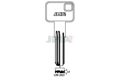 LLAVES BRUTO SEGURIDAD LIN-26D   LATON